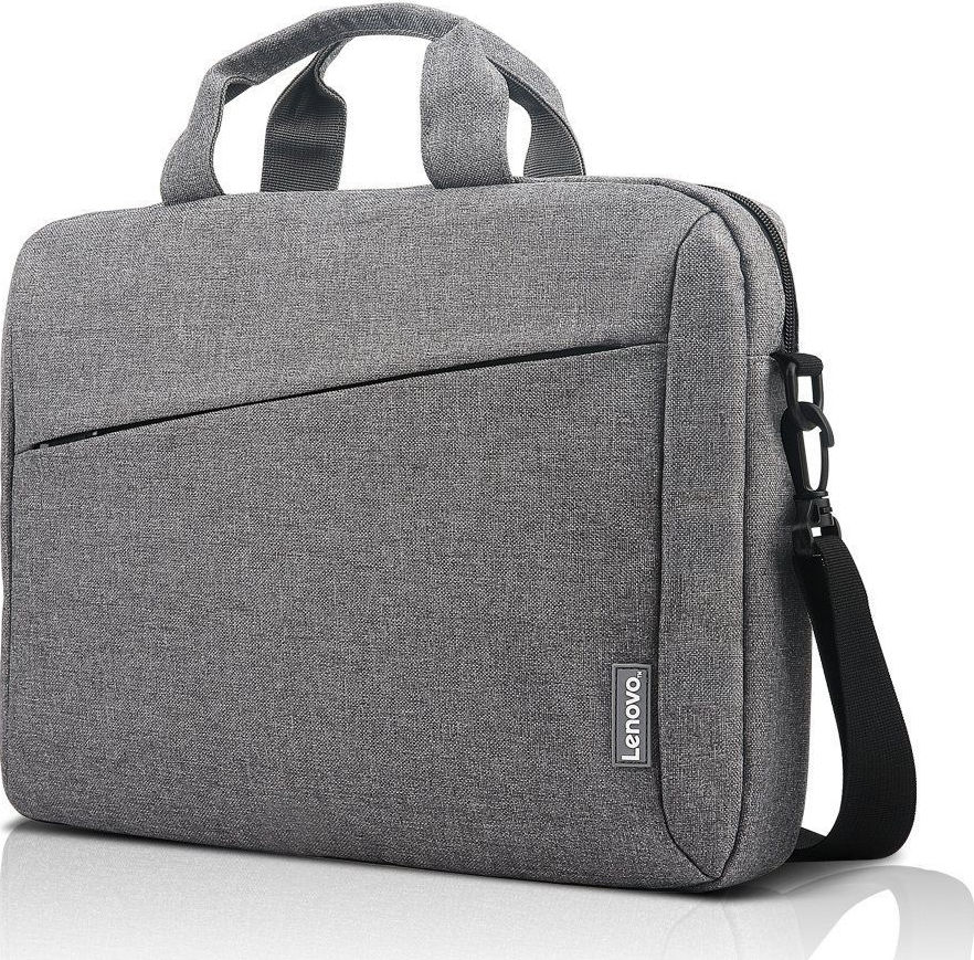 Lenovo Casual Toploader T210 Αδιάβροχη Τσάντα Ώμου / Χειρός για Laptop 15.6" σε Γκρι χρώμα