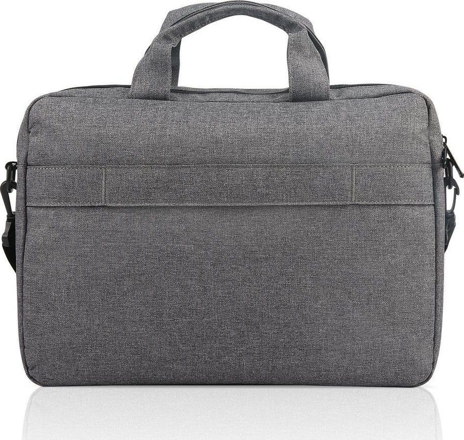 Lenovo Casual Toploader T210 Αδιάβροχη Τσάντα Ώμου / Χειρός για Laptop 15.6" σε Γκρι χρώμα - Image 3
