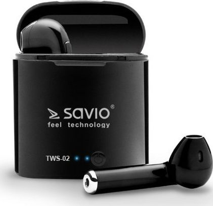 Savio TWS-02 Earbud Μαύρα