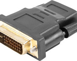 Lanberg DVI-D male σε HDMI female 1τμχ (AD-0010-BK)