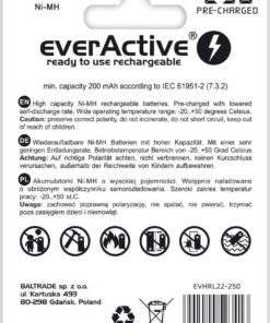 Alternative view of everActive Silver Line 9V 250mAh 1τμχ