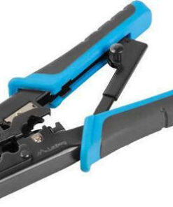 Lanberg Πρέσα Ακροδεκτών Δικτύου RJ12, RJ11, RJ45 με Απογυμνωτή, Μηχανισμό Καστάνιας και Μόνωση (Μήκος 180mm)