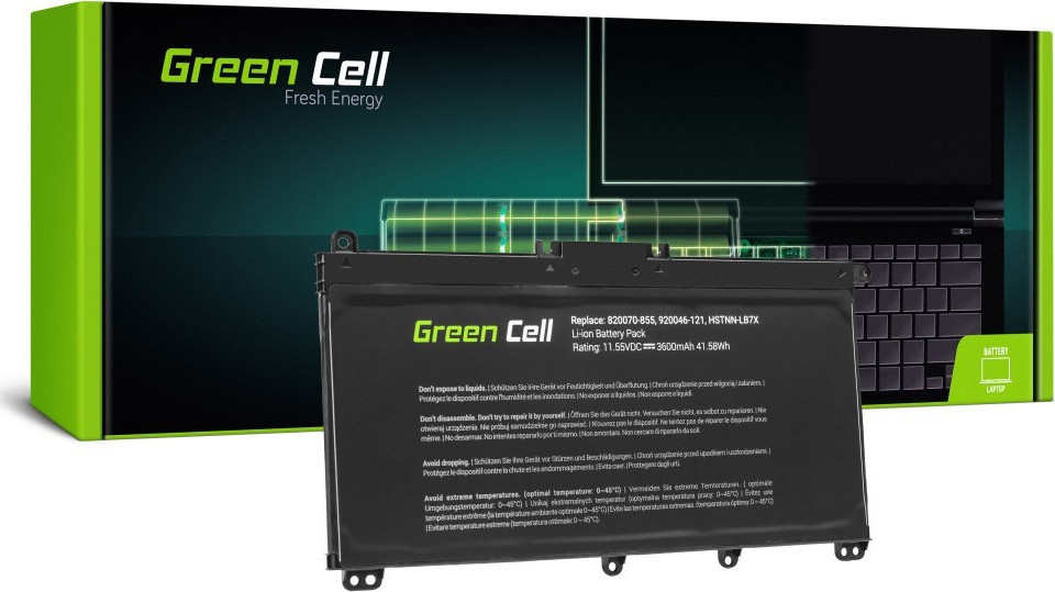 Green Cell Συμβατή Μπαταρία για HP Pavilion 14-BF/14-BK/15-CC/15-CD/15-CK με 3600mAh
