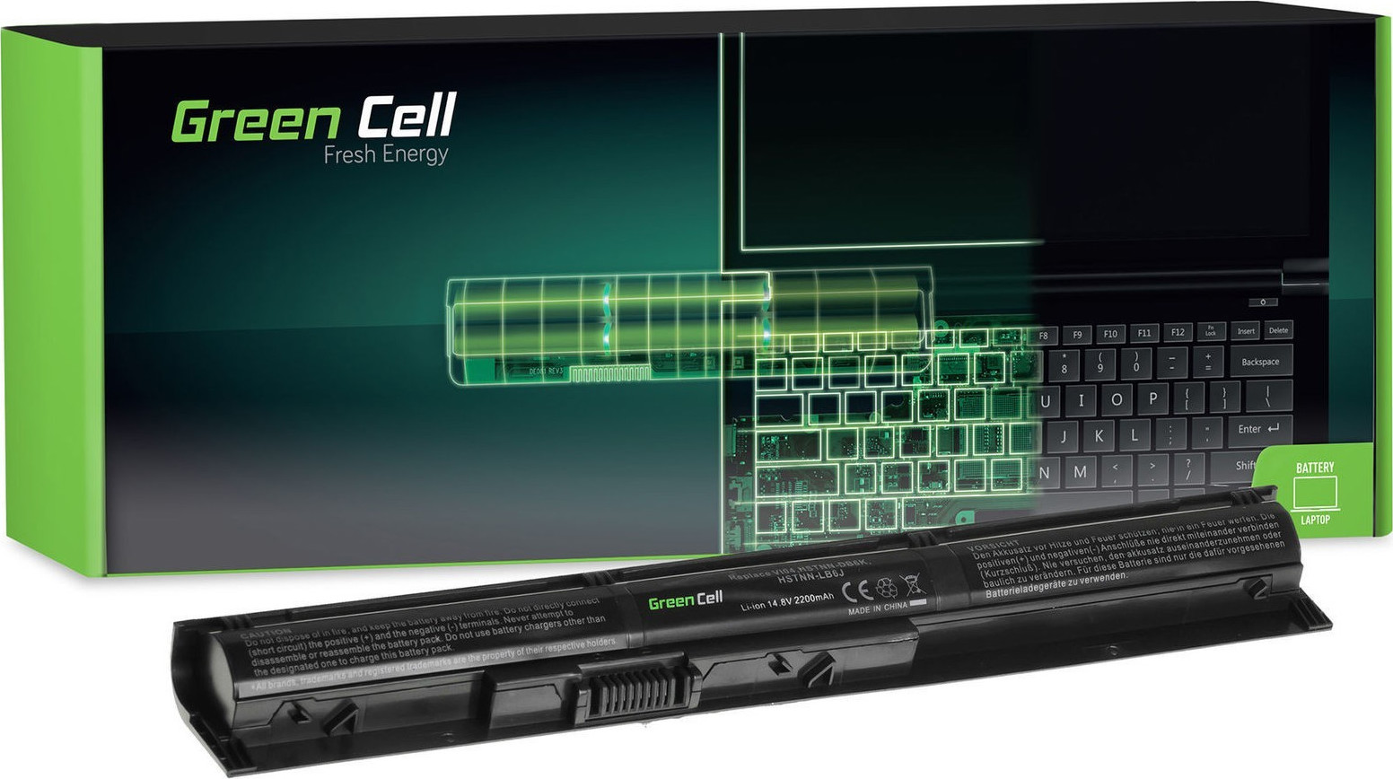 Green Cell Συμβατή Μπαταρία για HP Envy 14/15/17 με 2200mAh