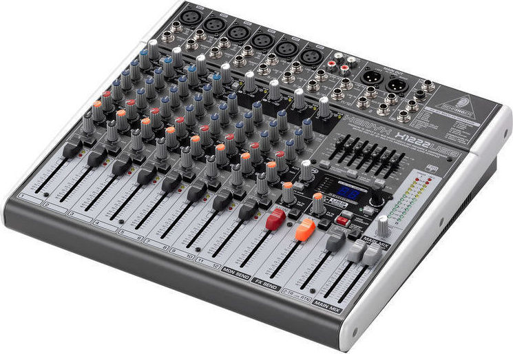 Behringer X-1222 USB Αναλογική Κονσόλα 12 Καναλιών με Phantom Power & 6 Εισόδους XLR - Image 2