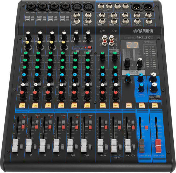 Yamaha MG-12-XU Αναλογική Κονσόλα 12 Καναλιών με Phantom Power & 6 Εισόδους XLR - Image 3