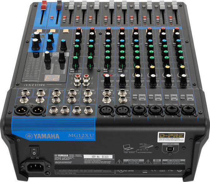Yamaha MG-12-XU Αναλογική Κονσόλα 12 Καναλιών με Phantom Power & 6 Εισόδους XLR - Image 5