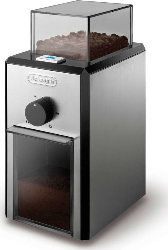 De'Longhi Ηλεκτρικός Μύλος Καφέ 110W με Χωρητικότητα 120gr και 16 Επίπεδα Άλεσης Ασημί - Image 2