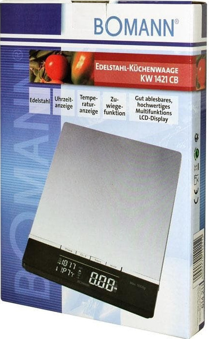 Bomann KW 1421 Ψηφιακή Ζυγαριά Κουζίνας 1gr/5kg Inox - Image 4