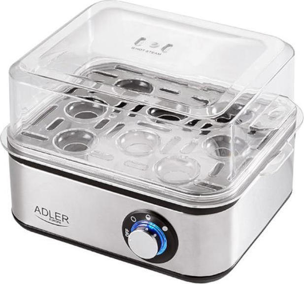 Adler Βραστήρας Αυγών 8 Θέσεων 800W Ασημί - Image 2