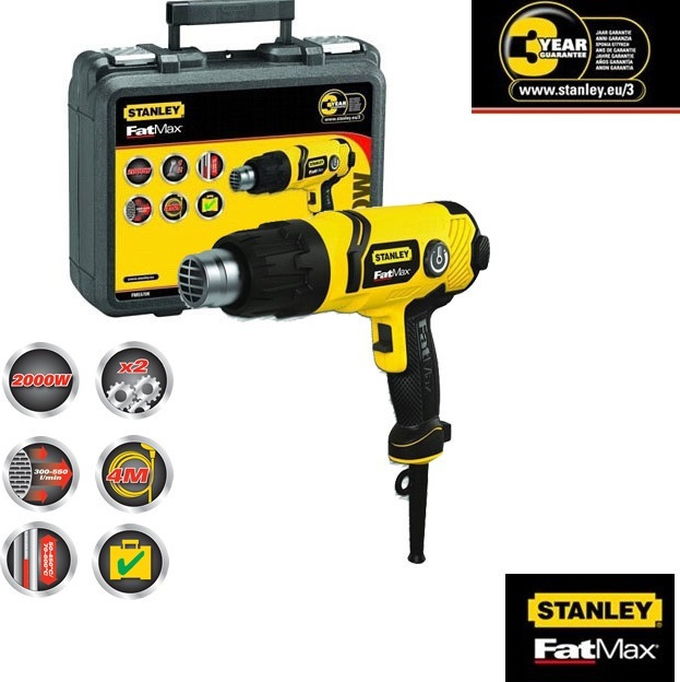 Stanley FME670K Πιστόλι Θερμού Αέρα 2000W με Ρύθμιση έως 600°C - Image 3