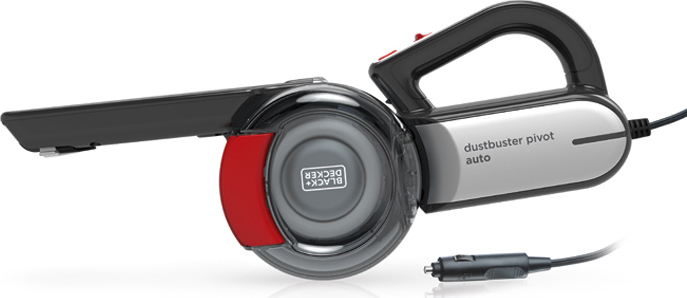 Black & Decker Σκουπάκι Αυτοκινήτου Στερεών με Ισχύ 12.5W & Καλώδιο Αναπτήρα 12V Μαύρο Κόκκινο - Image 2