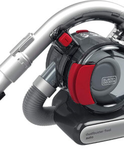 Black & Decker Σκουπάκι Αυτοκινήτου Στερεών με Ισχύ 12.5W & Καλώδιο Αναπτήρα 12V Γκρι