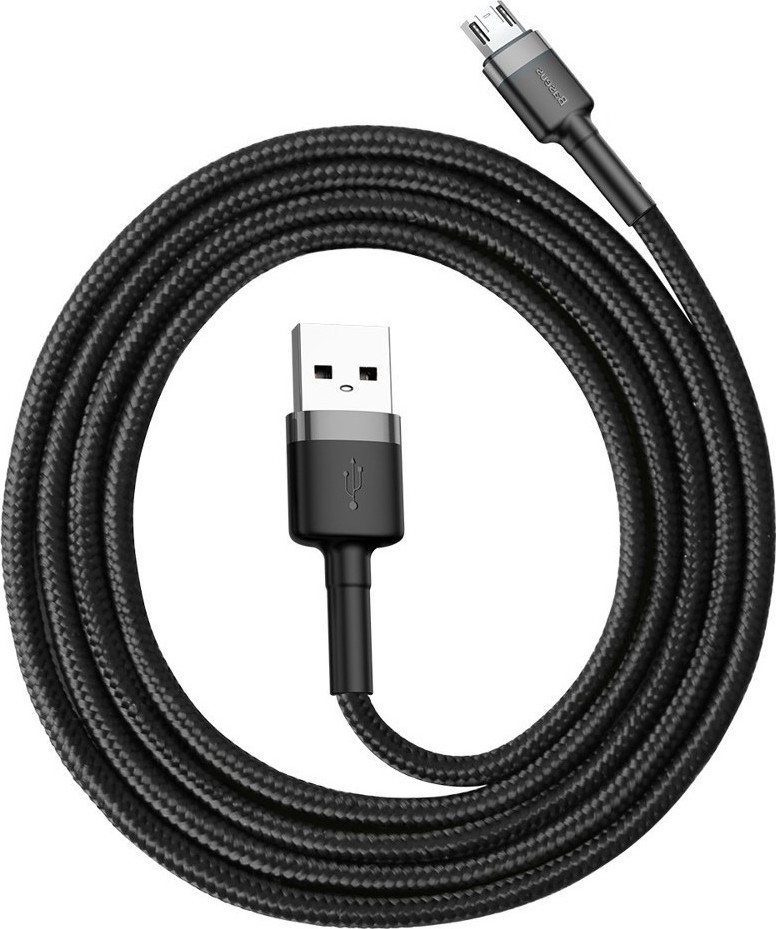 Baseus Cafule Braided USB 2.0 to micro USB Cable Γκρι 1m (CAMKLF-BG1) - Image 9