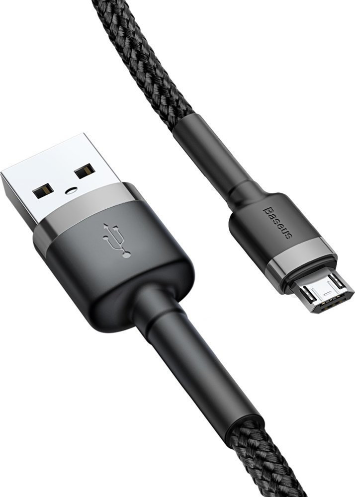 Baseus Cafule Braided USB 2.0 to micro USB Cable Γκρι 1m (CAMKLF-BG1) - Image 4