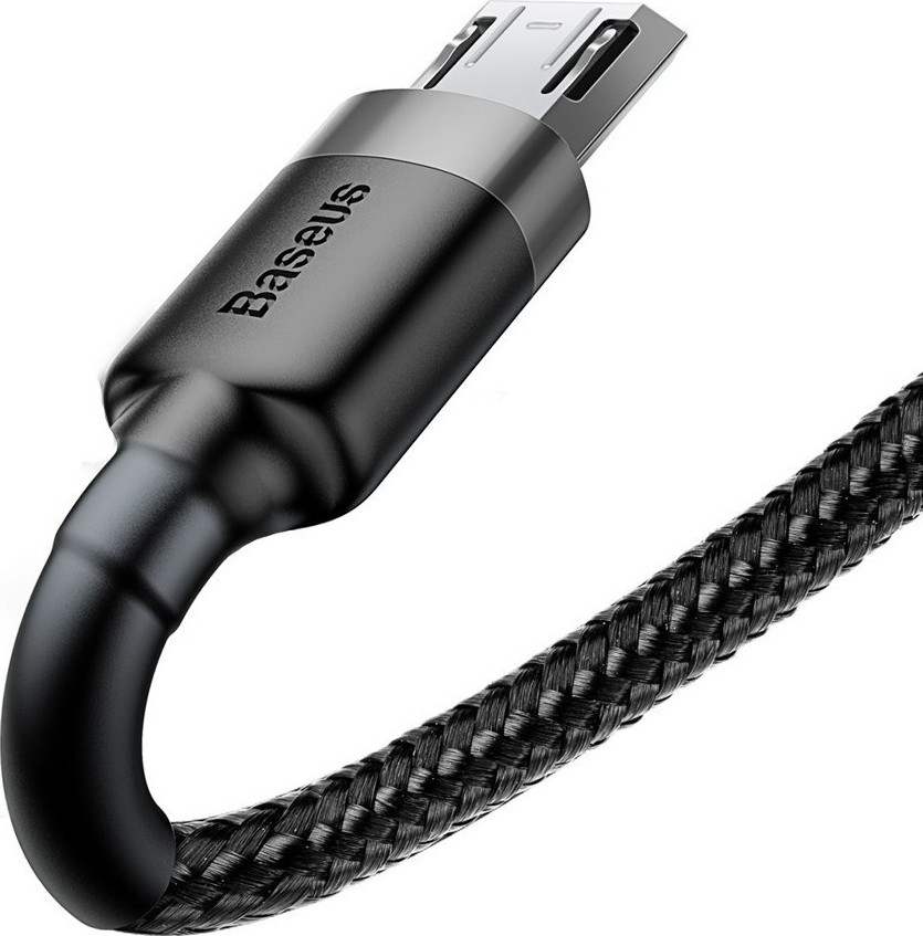 Baseus Cafule Braided USB 2.0 to micro USB Cable Γκρι 1m (CAMKLF-BG1) - Image 8