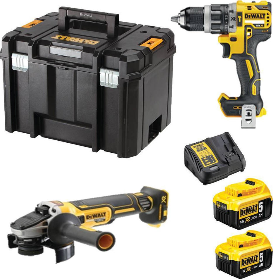 Dewalt Σετ Γωνιακός Τροχός & Κρουστικό Δραπανοκατσάβιδο