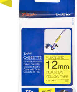 Brother TZE-FX631 Ταινία Ετικετογράφου 8m x 12mm σε Κίτρινο Χρώμα