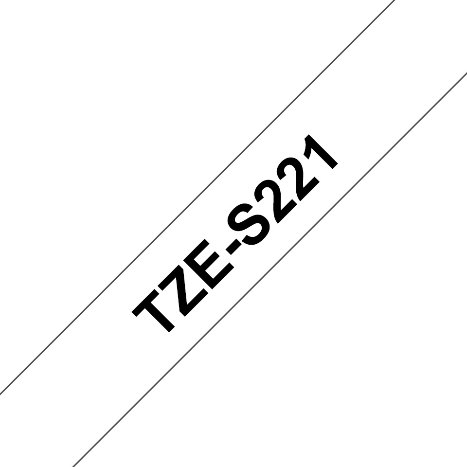 Brother TZE-S221 Ταινία Ετικετογράφου 8m x 9mm σε Λευκό Χρώμα - Image 4