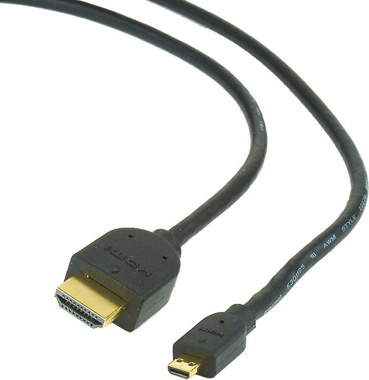 Cablexpert CC-HDMID-6 HDMI 1.4 HDMI male - micro HDMI male 1.8m Μαύρο (CC-HDMID-6)