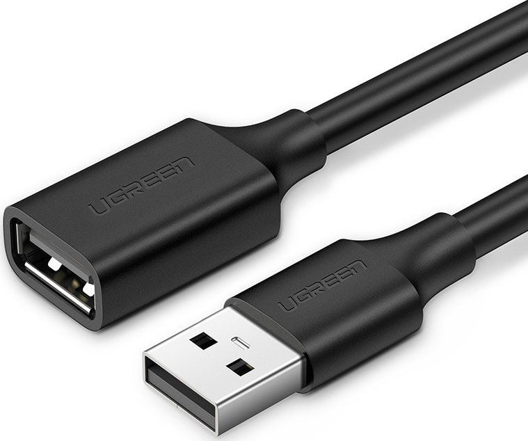 Ugreen USB 2.0 Cable USB-A male - USB-A female Μαύρο 2m 10316