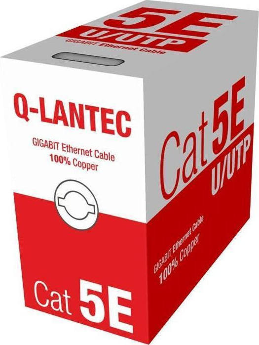 A-LAN U/UTP Cat.5e Καλώδιο Δικτύου Ethernet χωρίς ακροδέκτες 305m Γκρι 1τμχ KIU5PVC305NC