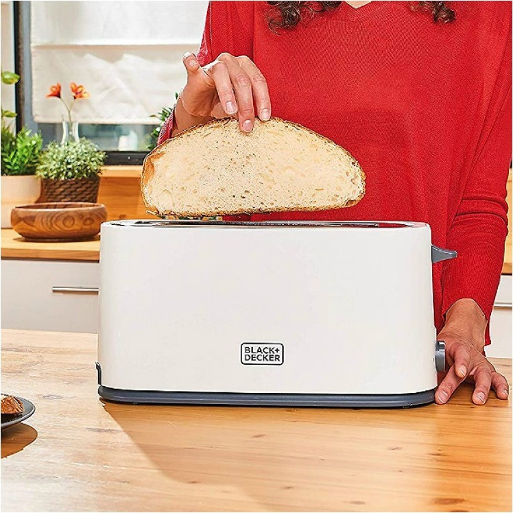 Black & Decker BXTO1001E Φρυγανιέρα 1 Θέσης 1000W Λευκή - Image 2