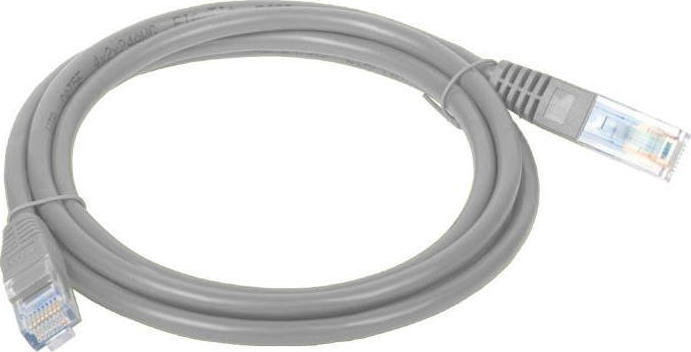 A-LAN U/UTP Cat.5e Καλώδιο Δικτύου Ethernet 1m Γκρι (KKU5SZA1)