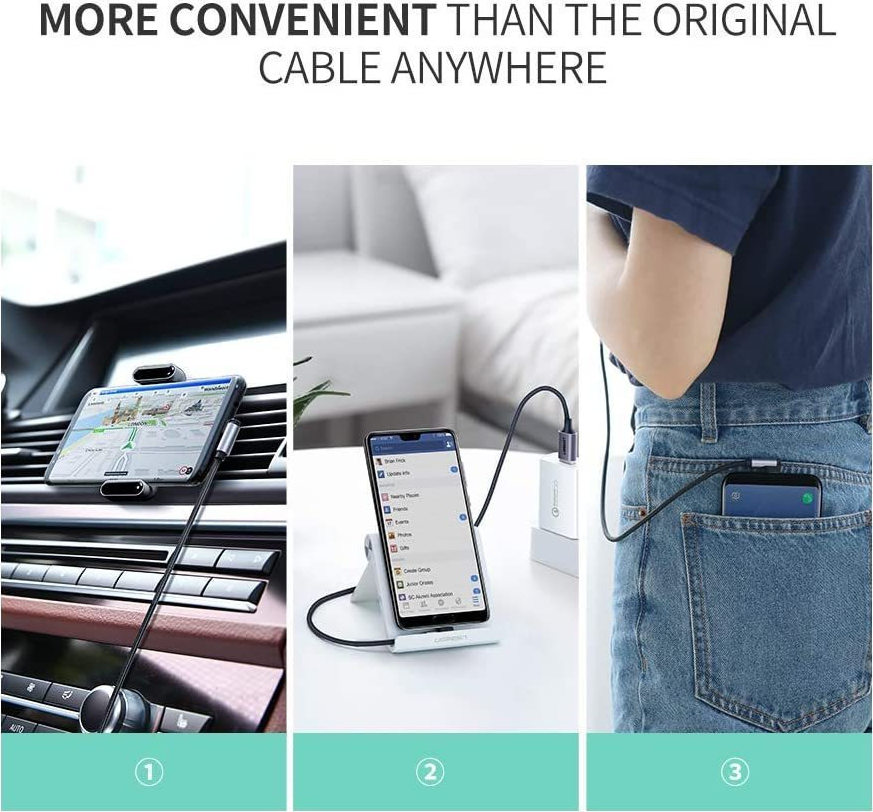 Ugreen US284 USB 2.0 USB-C male - USB-A 1m (50941) - Image 12