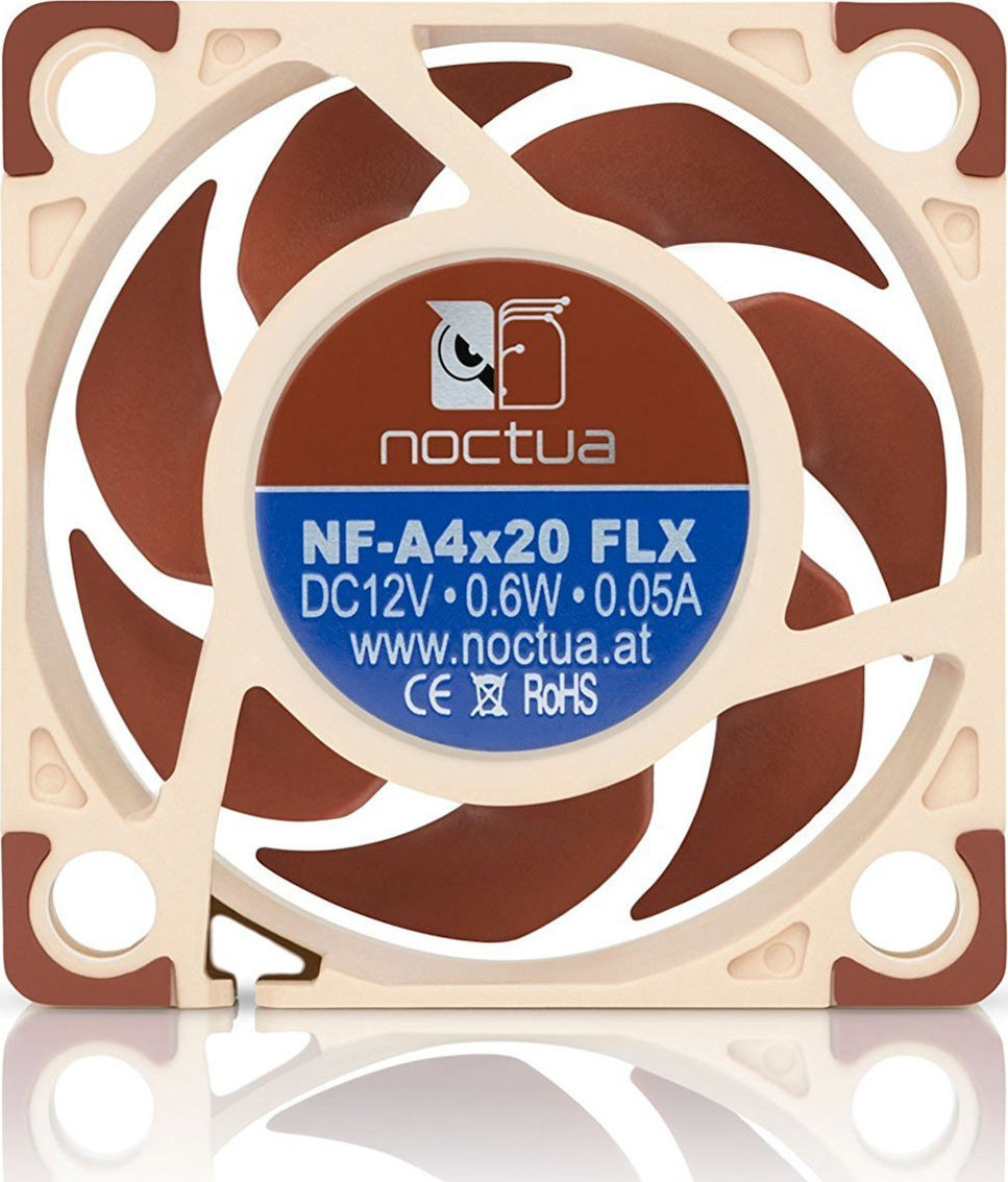 Noctua NF-A4x20 12V Case Fan 40mm με Σύνδεση 3-Pin Καφέ - Image 3