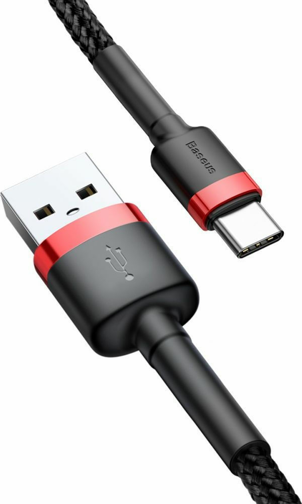 Baseus Cafule Braided USB 2.0 Cable USB-C male - USB-A Μαύρο 2m (CATKLF-C91) - Image 7