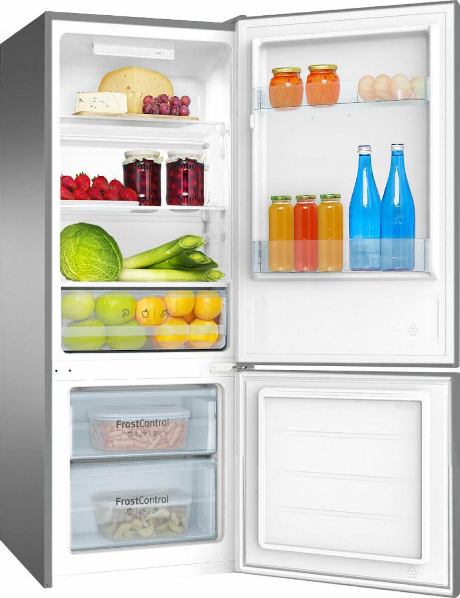 Amica Ψυγειοκαταψύκτης 205lt NoFrost Υ144xΠ54xΒ55εκ. Inox FK244.4X - Image 4