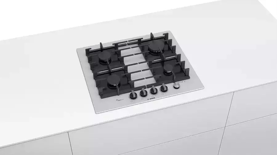 Bosch Serie 6 Εστία Φυσικού Αερίου Αυτόνομη 59x52εκ. Λευκή PPP6A2M90 - Image 4