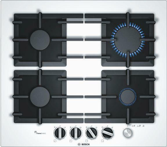 Bosch Serie 6 Εστία Φυσικού Αερίου Αυτόνομη 59x52εκ. Λευκή PPP6A2M90