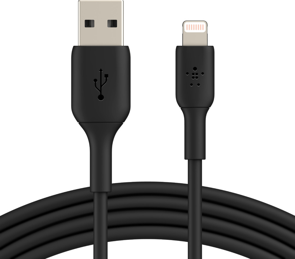 Belkin Regular USB to Lightning Cable Μαύρο 1m (CAA001bt1MBK)