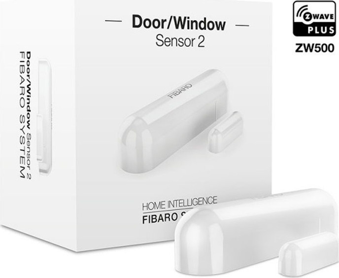 Fibaro Door/Window 2 Αισθητήρας Πόρτας/Παραθύρου Μπαταρίας σε Λευκό Χρώμα FGDW-002-1