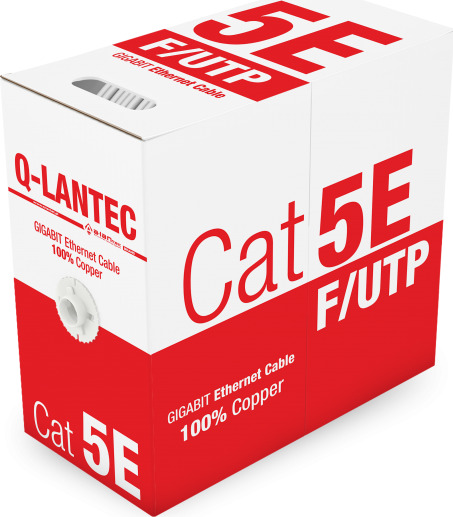 A-LAN F/UTP Cat.5e Καλώδιο Δικτύου Ethernet χωρίς ακροδέκτες 305m Γκρι
