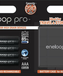 Panasonic Eneloop Pro with Battery Case Επαναφορτιζόμενες Μπαταρίες AAA Ni-MH 930mAh 1.2V 4τμχ