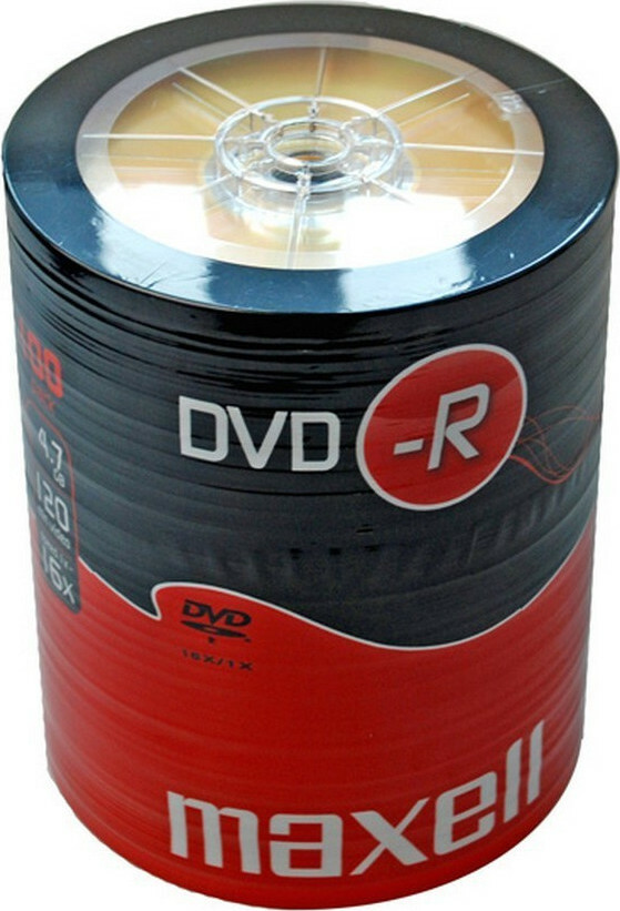 Maxell Εγγράψιμα DVD-R 16x 4.7GB Cake Box 100τμχ