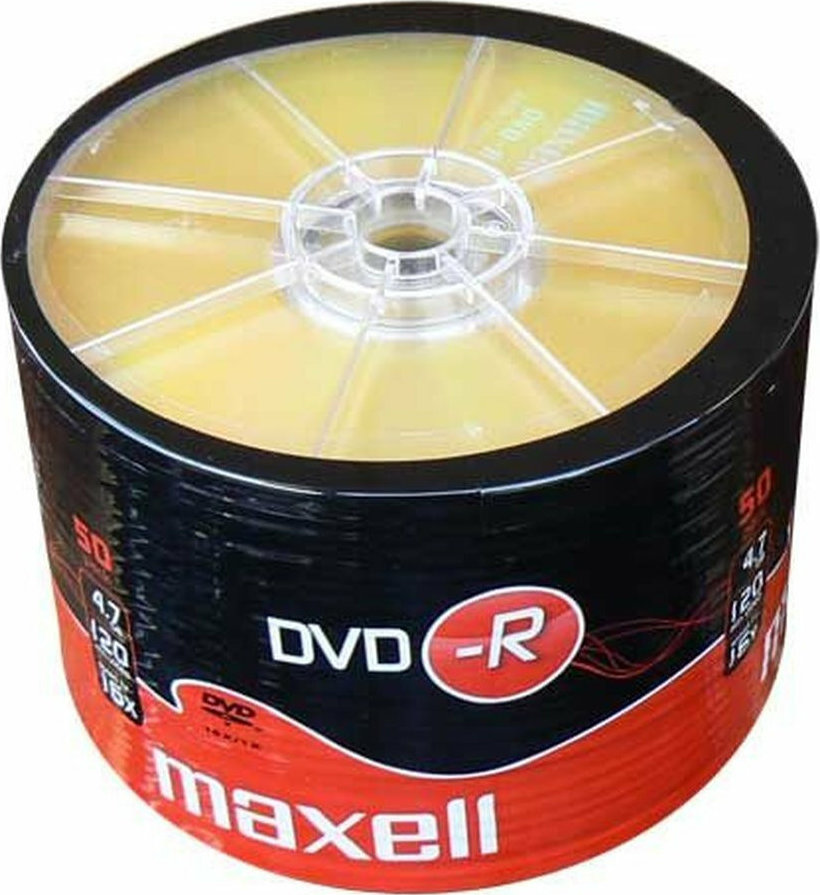 Maxell Εγγράψιμα DVD-R 16x 4.7GB Cake Box 50τμχ