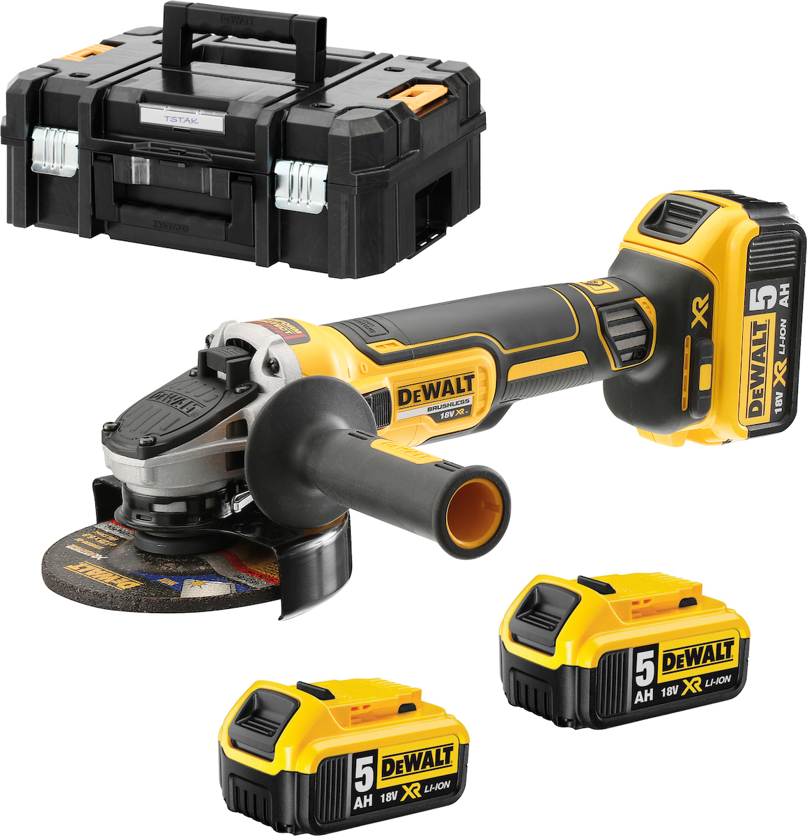 Dewalt DCG405P3 Τροχός 125mm Μπαταρίας Brushless 3x5Ah