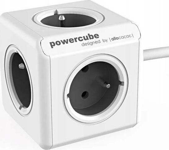 Allocacoc Extended PowerCube 5 Θέσεων με Καλώδιο 1.5m Γκρι 2300GY/FREXPC
