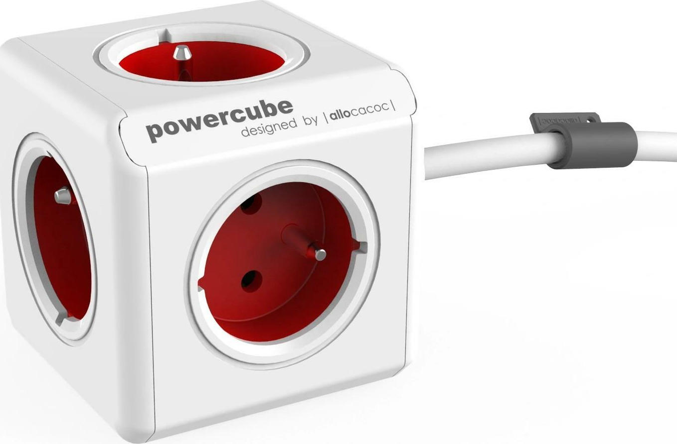 Allocacoc Extended PowerCube 5 Θέσεων με Καλώδιο 3m