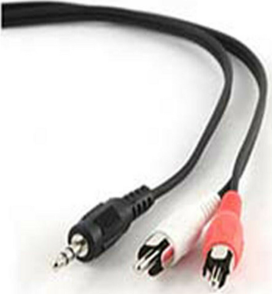 Cablexpert Καλώδιο 3.5mm male - RCA male Μαύρο 1.5m (CCA-458)