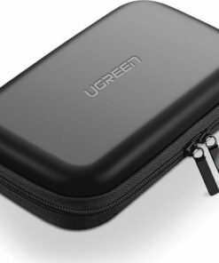Alternative view of Ugreen Θήκη Προστασίας Shockproof Μεταφοράς για Σκληρό Δίσκο 2.5mm HDD ή SSD με Χώρο για Αξεσούαρ 165mm x 95mm x 45mm Μαύρο (40707)