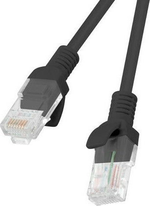 Lanberg U/UTP Cat.5e Καλώδιο Δικτύου Ethernet 15m Μαύρο (PCU5-10CC-1500-BK)