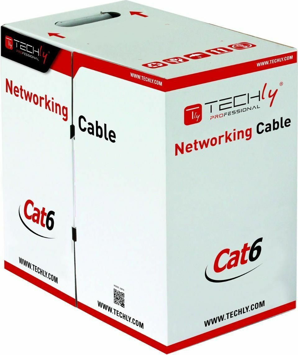 Techly U/UTP Cat.6 Καλώδιο Δικτύου Ethernet χωρίς ακροδέκτες 305m Μπλε - Image 2
