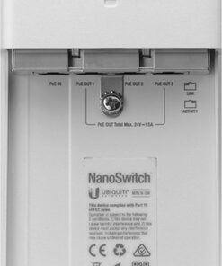Alternative view of Ubiquiti NanoSwitch PoE+ Injector