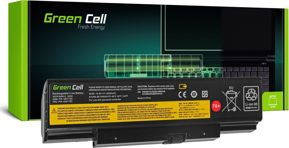 Green Cell Συμβατή Μπαταρία για Lenovo ThinkPad E550/E550c/E555/E560/E565 με 4400mAh - Image 2