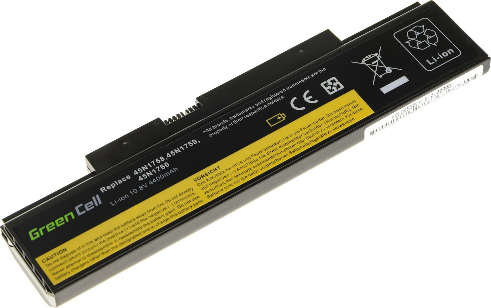 Green Cell Συμβατή Μπαταρία για Lenovo ThinkPad E550/E550c/E555/E560/E565 με 4400mAh